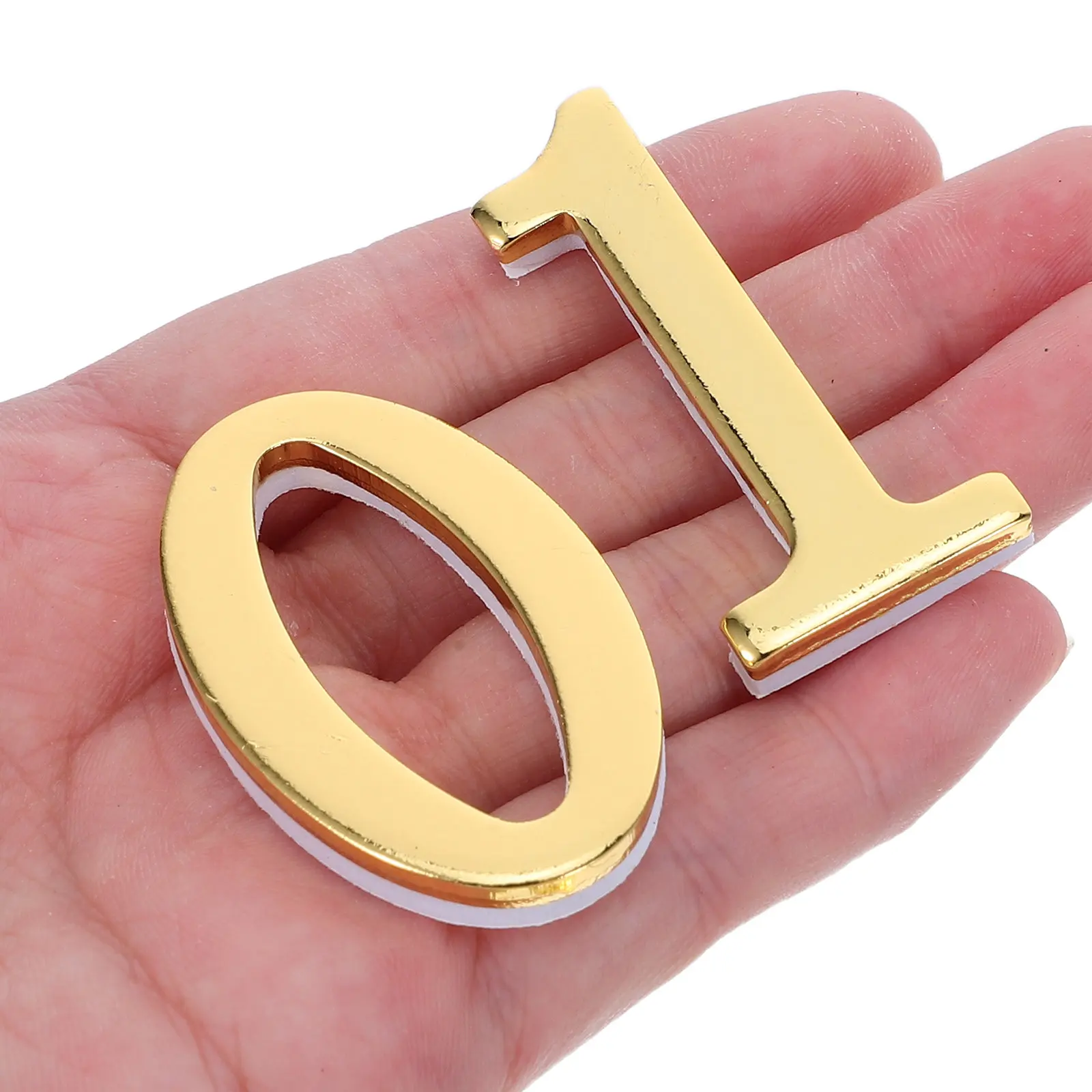 20Pcs Metal House Number Signs Elegant Weather-Resistant Metal Numbers for Outside Door Apartment Mailbox Decoration Address