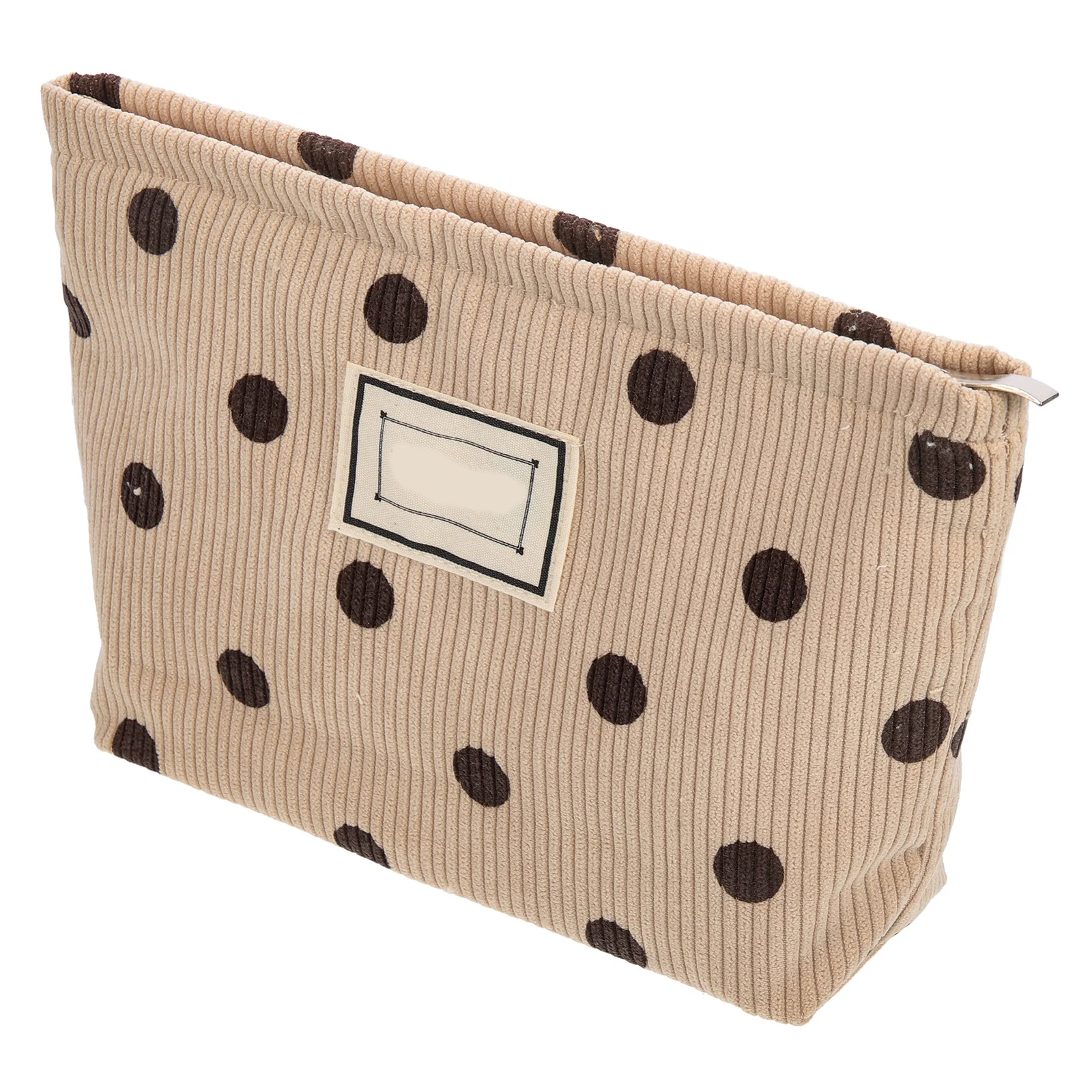 

Corduroy Bag Durable Travel Makeup Organizer Stylish Toiletries Pouch Large Capacity Storage for Women