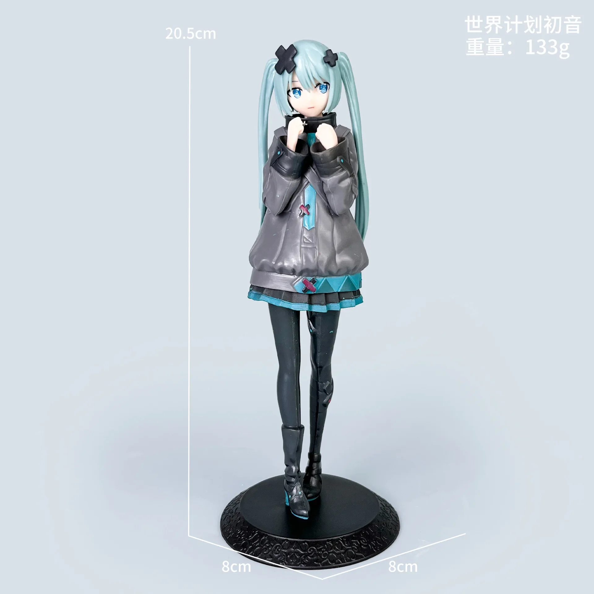 Anime Hatsune Miku 22CM Kuromi Hatsune Actionfigur Modell Spielzeug Niedliche Actionfigur PVC Sammlerstück Desktop-Accessoires Geschenke Spielzeug – Detail 4