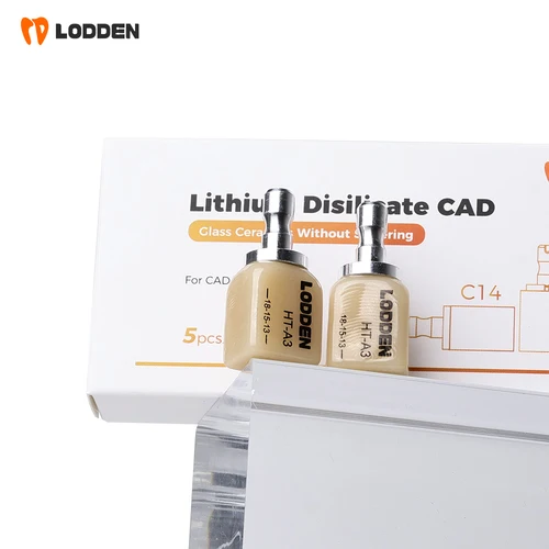 Imagen 2 del producto 20 piezas/4 cajas de bloques de disilicato de litio sin sin sin sinterización, materiales dentales, restauración instantánea, cerámica de vidrio para venta al por mayor