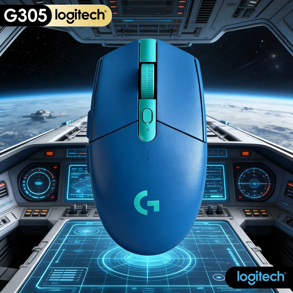 Logitech G305 LIGHTSPEED Wireless Quick Click Mouse HERO 12000 DPI 6 Programmable Buttons 250H Battery Works On PC Mac Platform