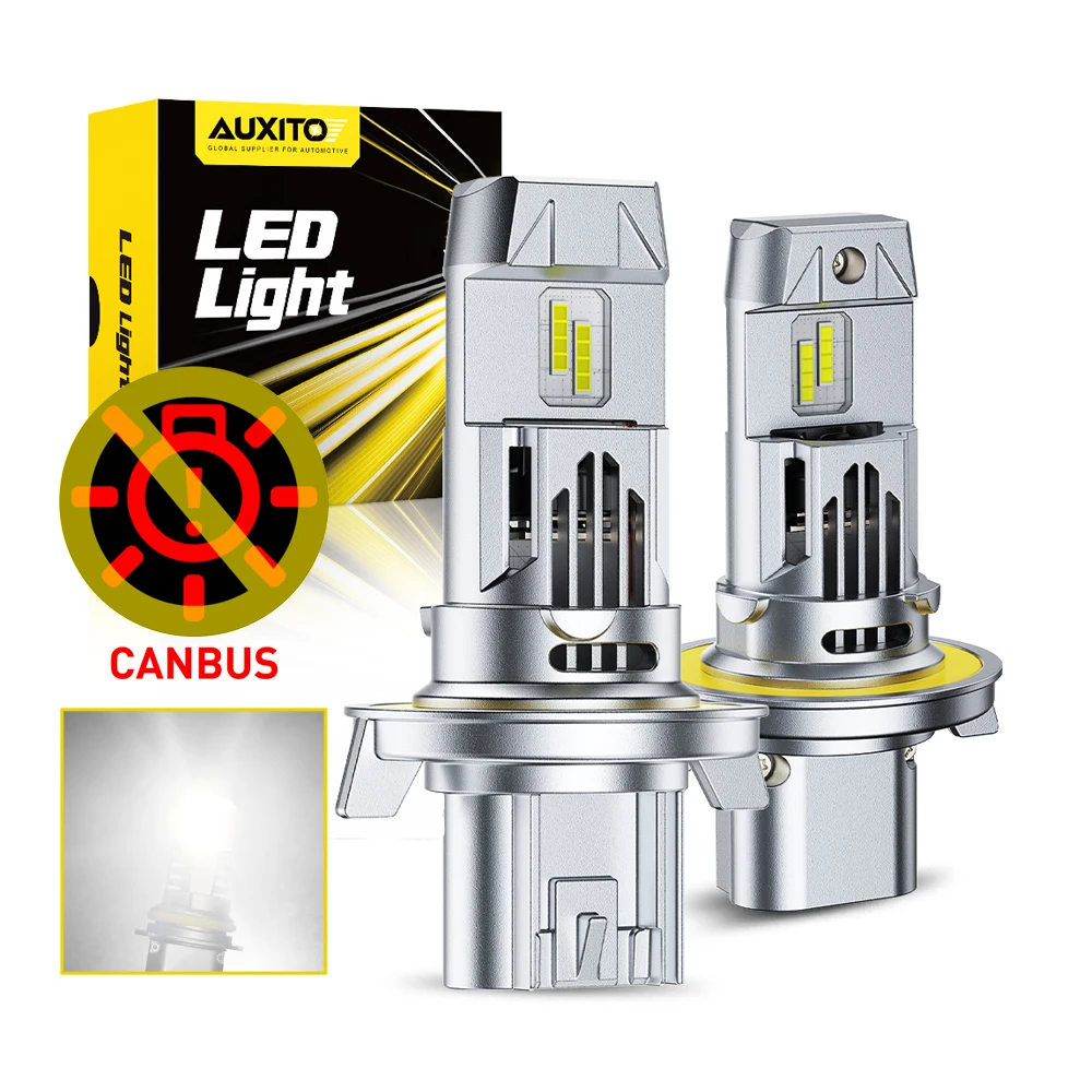 

AUXITO 2 шт. 30000LM 9008 H13 Светодиодная лампа для фар Canbus с вентилятором Hi/Lo Beam для Jeep Ford F150 6500K Белый 9008 Светодиодная автомобильная лампа 12 В