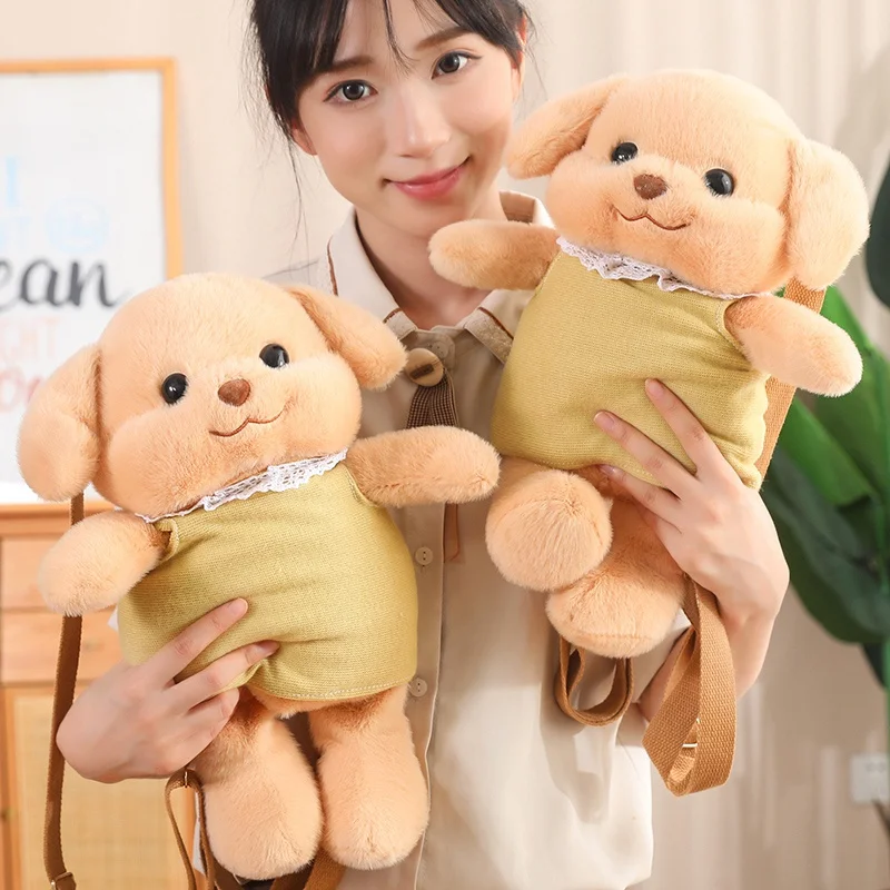 カワイイ-動物の形をしたバックパック,バターの詰め物,ダブルショルダーバッグ,ぬいぐるみ,ギフト,40cm