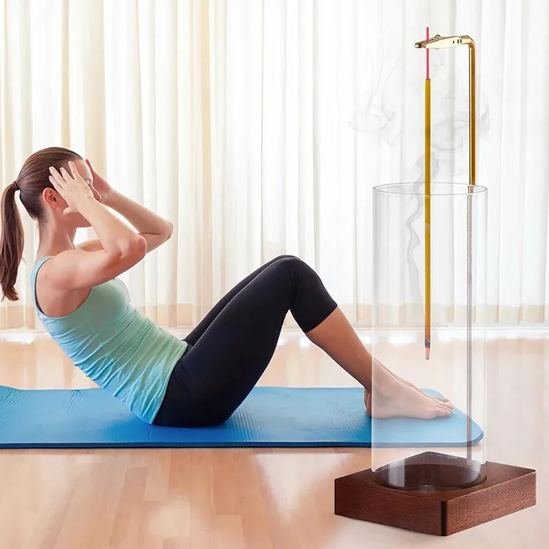 Moderner Räucherstäbchenhalter, Räucherstäbchenhalter für Stäbchen, abnehmbarer Aschefänger aus Glas, sauberer Räucherstäbchenbrenner für Meditation, Yoga, Spa
