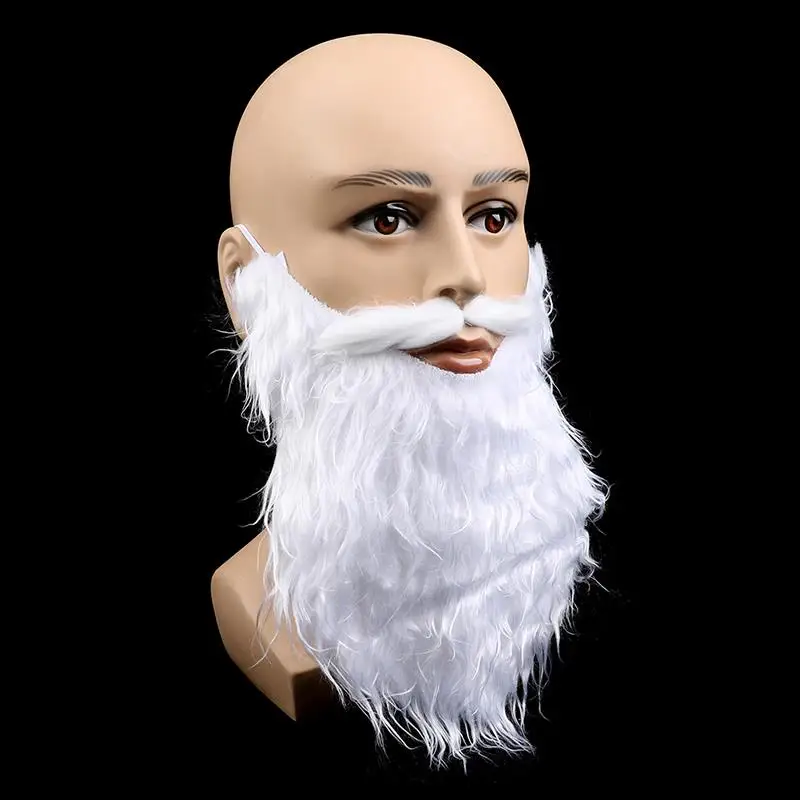 Fake Mustache Party performance props Santa Claus white beard fake Beard Set Xmas Party Decor