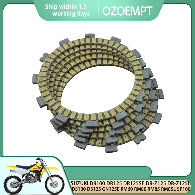 

Памятная пластина сцепления OZOEMPT, подходит для SUZUKI DR100 DR125 DR125SE DR-Z125 DS100 DS125 GN125E RM60 RM80 RM85 RM85L SP100