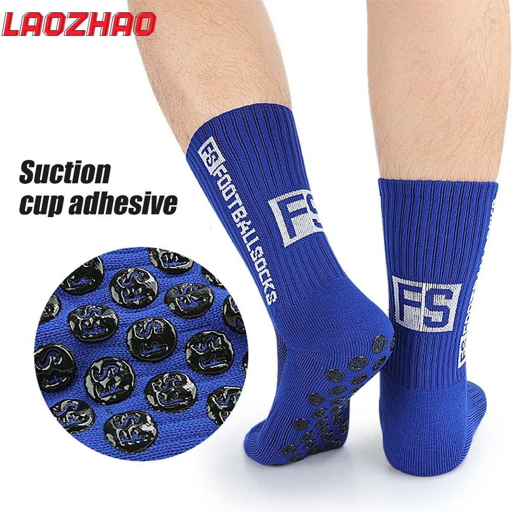 1Pair Soccer Socks with Grip Pads Non Slip Football Basketball Sports Socks for Men Women,Hockey Non-Slip Socks for Arthritis