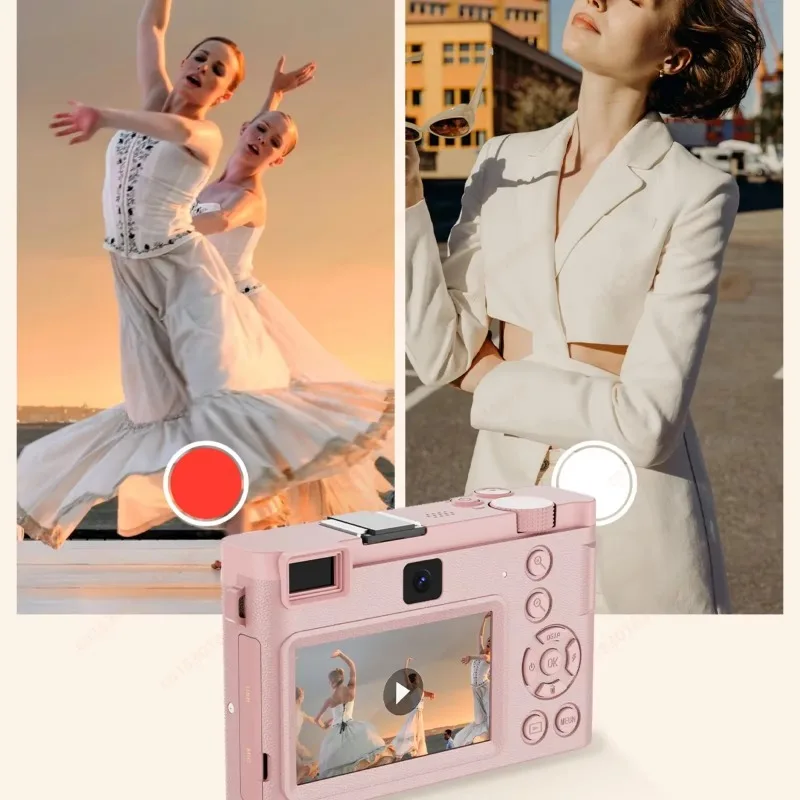 كاميرا رقمية عالية الدقة 5K WIFI بدقة 64 ميجابكسل AP وجهاز تحكم عن بعد كاميرا فيديو رقمية رياضية بعدسة مزدوجة وتكبير 18X مع شاشة 3 IPS