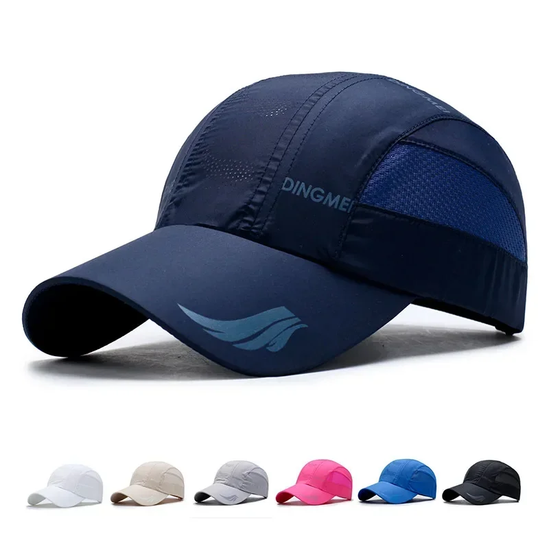 2024 Summer Brand For Men Sports Running Sweat Baseball Cap Male Canada Golf Quick Dry Women Kpop Solid Snapback Bone Mesh Hat