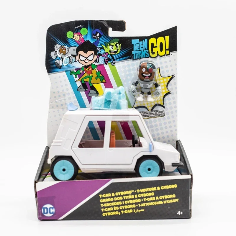

Anime Superhero DC Teen Titan Go Cyborg Action Figure with T-car Vehicle Model Toy Collections Children Birthday Gifts Ornaments