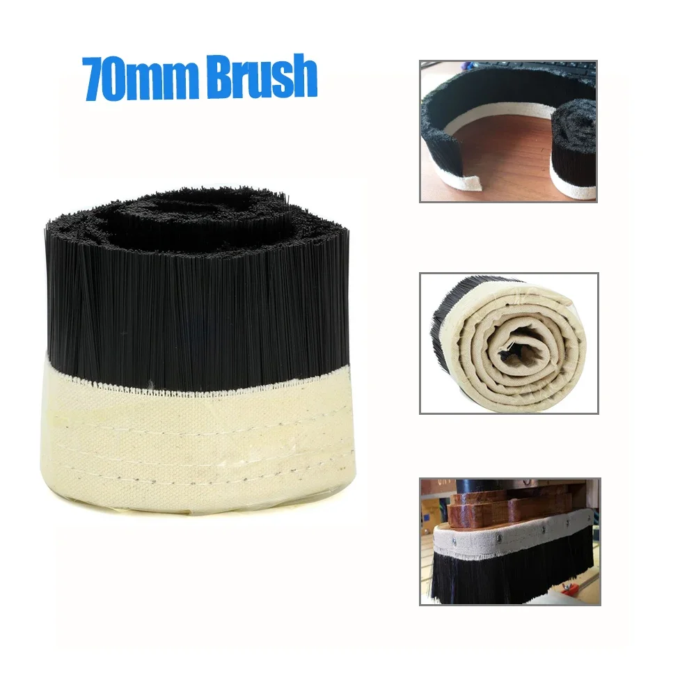 1M x 70mm Brush Vacuum Cleaner Engraving Machine Dust Cover For CNC Router For Spindle Motor.