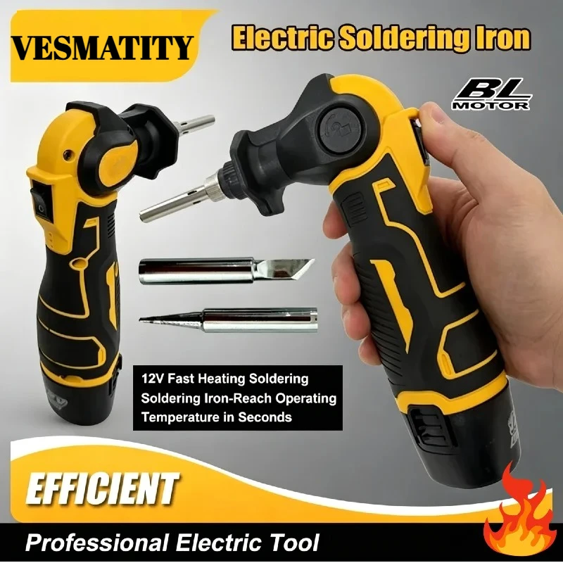 Electric Soldering Iron Kit Fast Heating Rechargeable Wireless Alloy Welding Device Repair Tools for Dewalt Battery