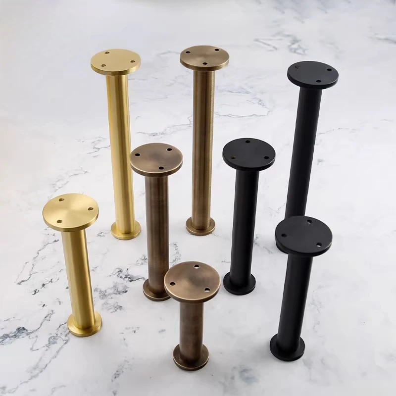 

Luxury Brass Adjustable Furniture Floor Mats, Table Legs, Height Increasing TV Cabinet Legs, Metal Support Legs