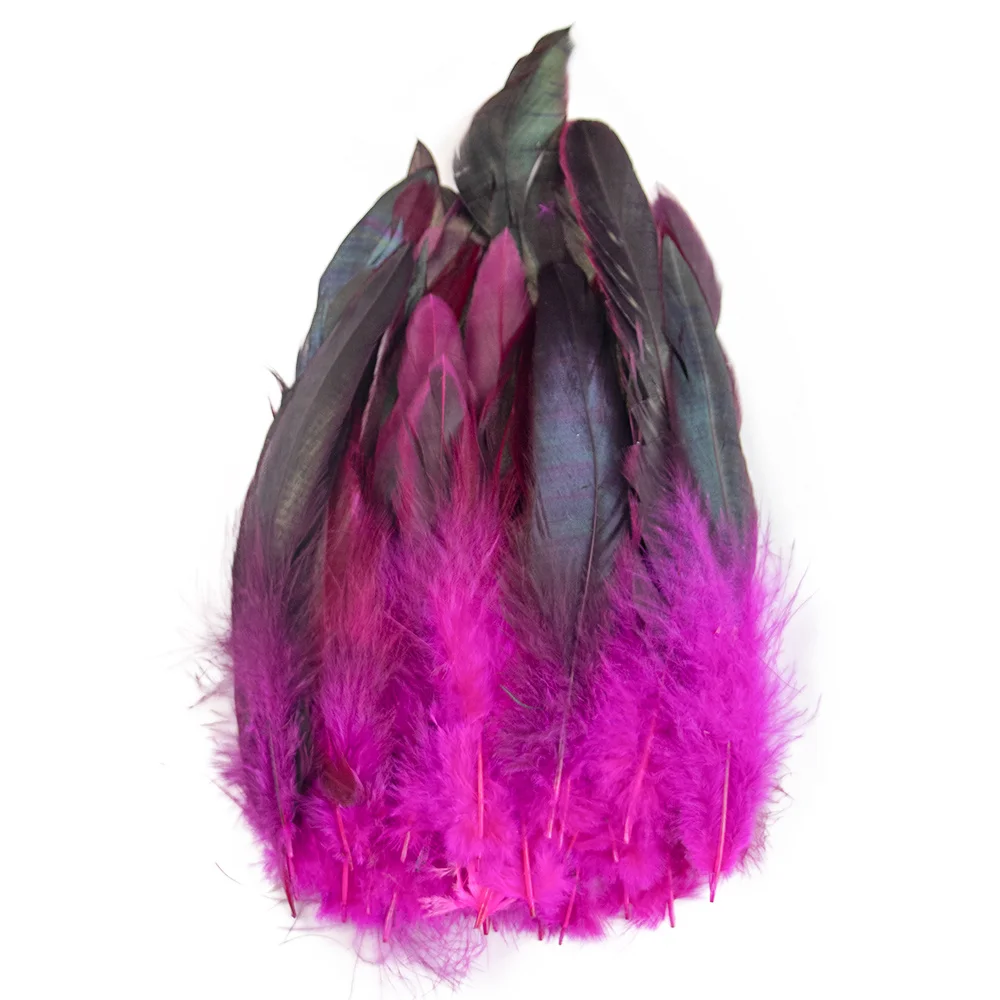 50/100/200PCS Natural Rooster Feathers 15-20CM Dyed Chicken Feathers for Dream Catcher Craft Wedding Party Jewelry Decoration