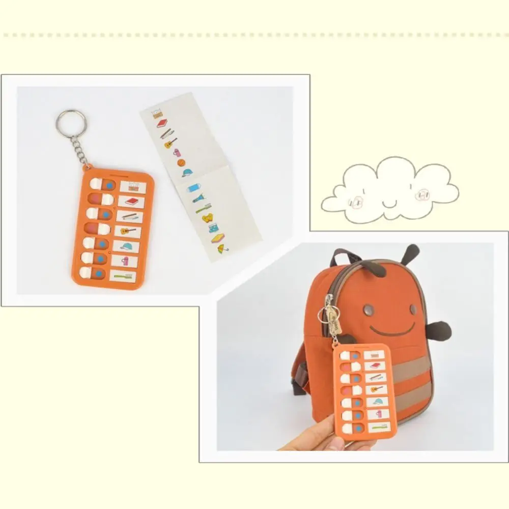 Self-disciplined Good Habit Punch Card Detachable Schedule Memo Daily Task Planning Board Keychain Good Habit Develepment