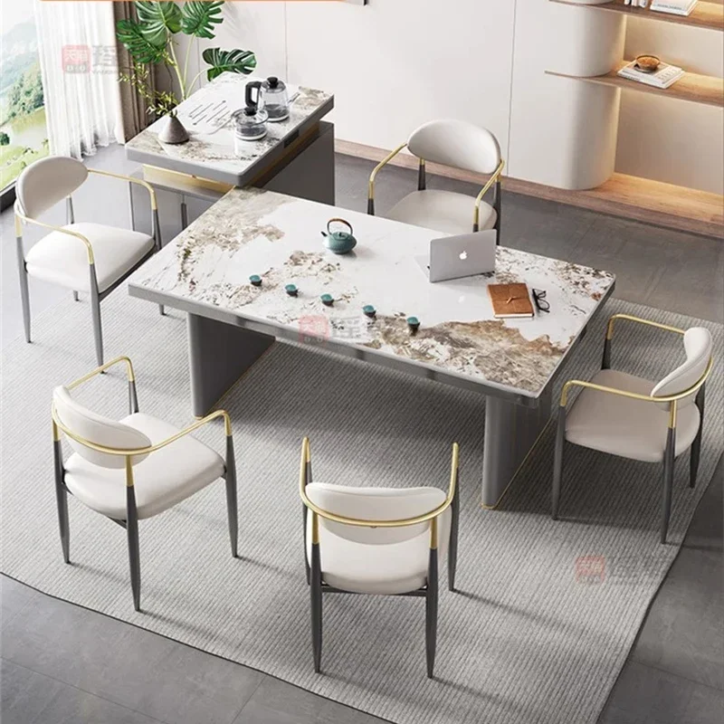 Modern Simplicity Dining Table Mobile Luxury Coffee Design Tables Italian Living Room Moveis Para Cozinha Kitchen Furniture
