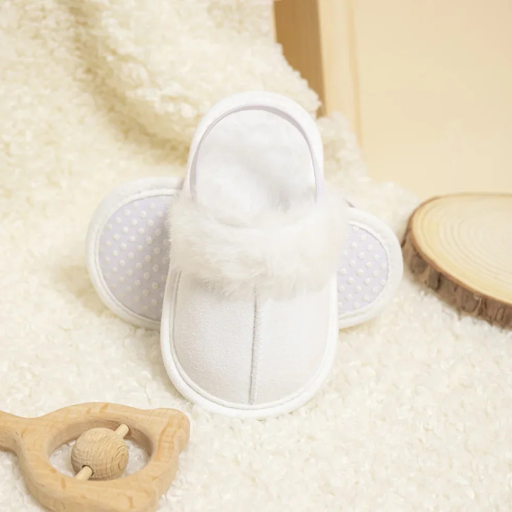 Herfst Winter Explosie Modellen Peuter Schoenen Baby Tweekleurige Warme Katoenen Anti-Slip Schoenen Casual Zachte Bodem Gewatteerde Babyschoenen