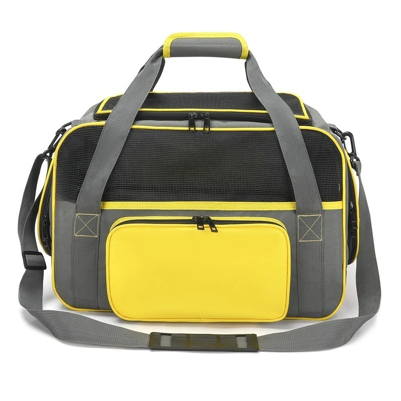 Small pet bag color matching cat and dog pet handbag going out small pet shoulder bag folding cat and dog bag