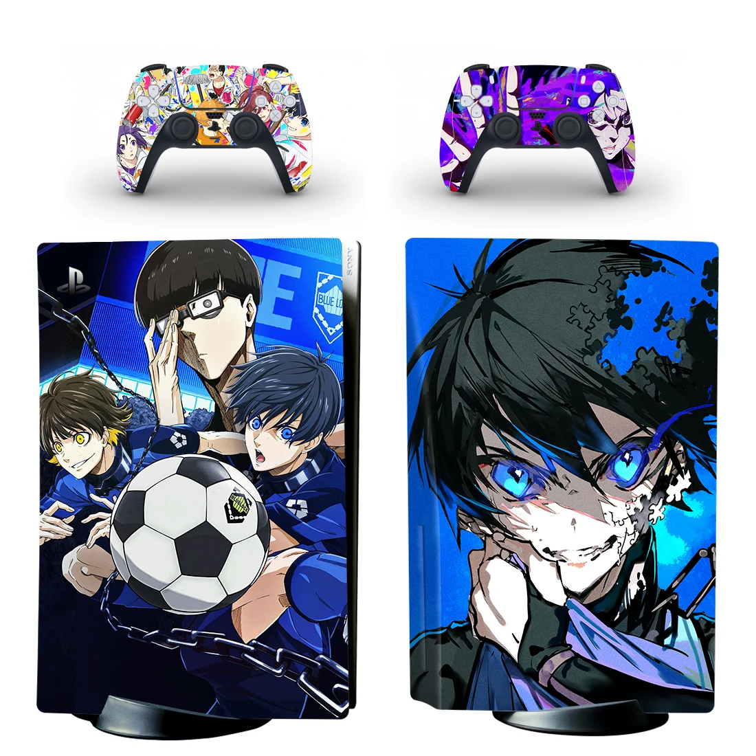 

Anime Blue Lock PS5 Disc Skin Sticker Decal Cover for Console Controller PS5 Disk Skin Sticker Vinyl