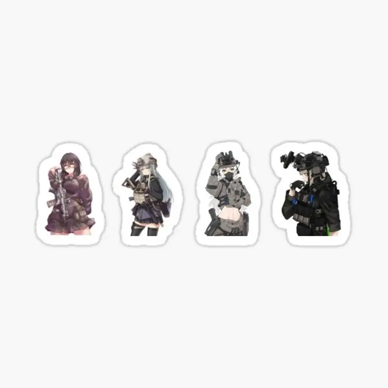 Waifu Operators - Anime Squad Sticker for Laptop Decor Bedroom Car Cute Cartoon Art Fashionable Public Suitcase