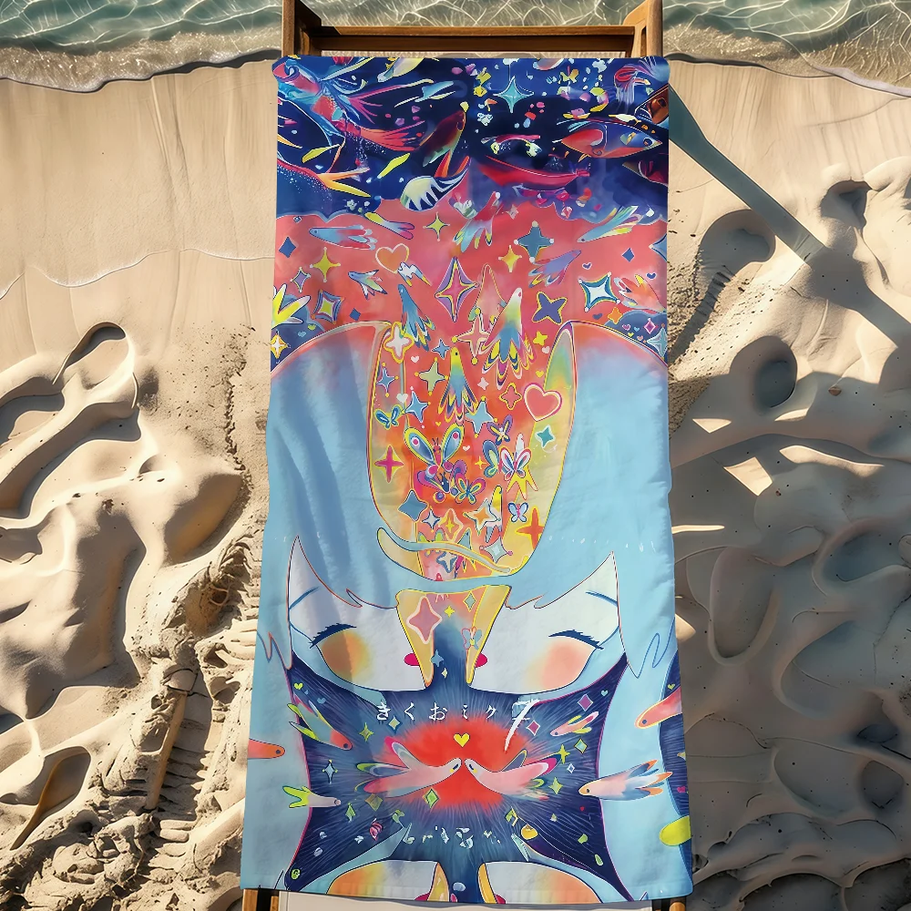 Singer K-Kikuo Towel Sports Quick Dry Travel Camping Gear Sandproof Soft Light Large Beach Towel