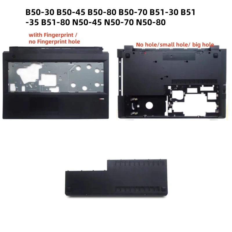 For Lenovo B50-30 B50-45 B50-80 B50-70 B51-30 B51 Series Laptop Top Case Palmrest Bottom Base Cover & HDD RAM Cover