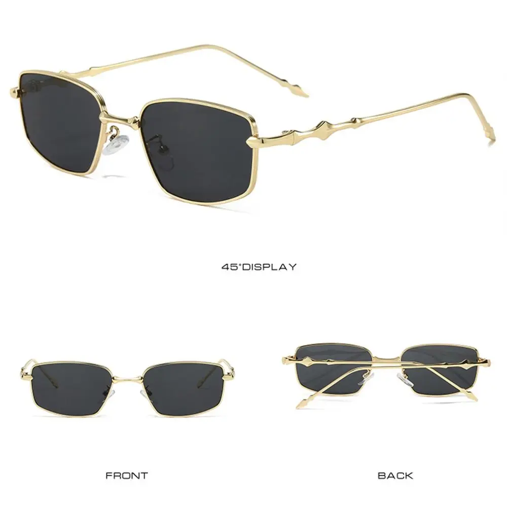 نظارات شمسية مربعة صغيرة مضادة للضوء الأزرق ، ظلال غير منتظمة للنساء والرجال ، نظارات شمسية بإطار ضيق ، موضة عصرية وجديدة