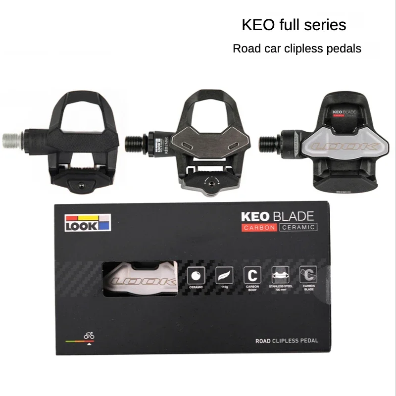 French Look Keo Classic 3 2 Max Blade Carbon Fiber Road Bike Clipless Pedals with Lock Piece