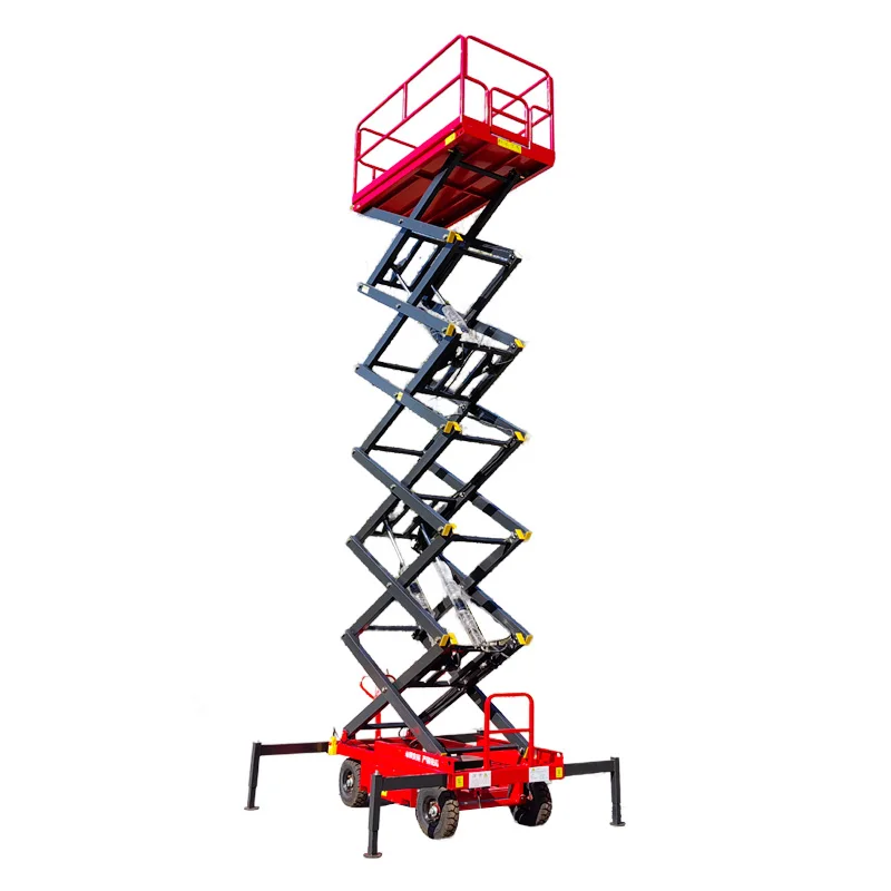 YG 4m 6m 8m 10m 12m 16m Self Propelled Electric Crawler Tracked Hydraulic Scissor Stacker Platform Man Lift for Mud Depression