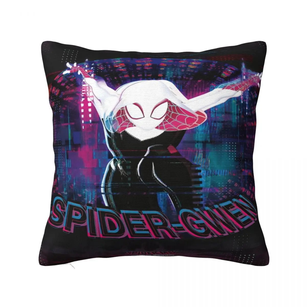 Spider Gwen Spider Man Pillowcases Printing Fabric Cushion Cover Decorations Pillow Case Cover Home Square 18