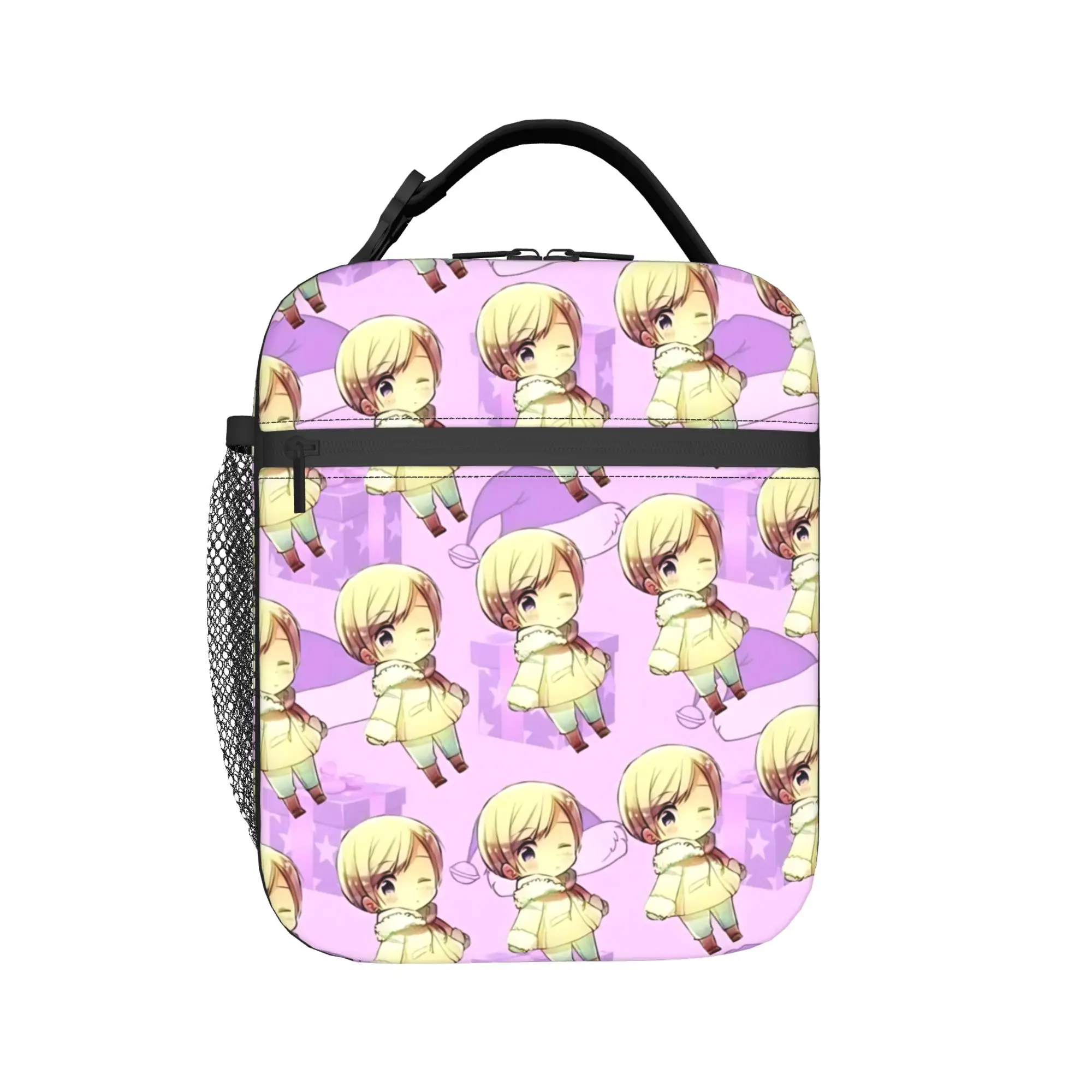 Hetalia Axis Powers Thermal Insulated Lunch Bag for Office  Reusable Food Bag Container Men Women Thermal Cooler Lunch Boxes