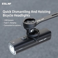 ESLNF Bike Front Light Rainproof USB Rechargeable Bicycle Light 1000LM Cycling Headlight LED 4800mAh Flashlight Bike Lamp