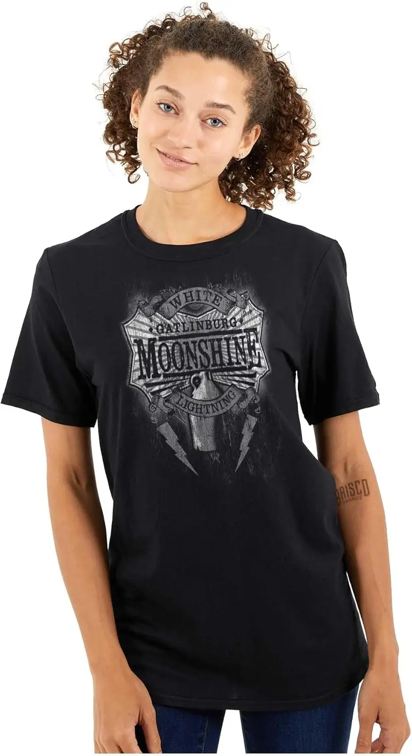 Brisco Brands White Lightning Tennessee Moonshine Graphic T Shirt Men or Women