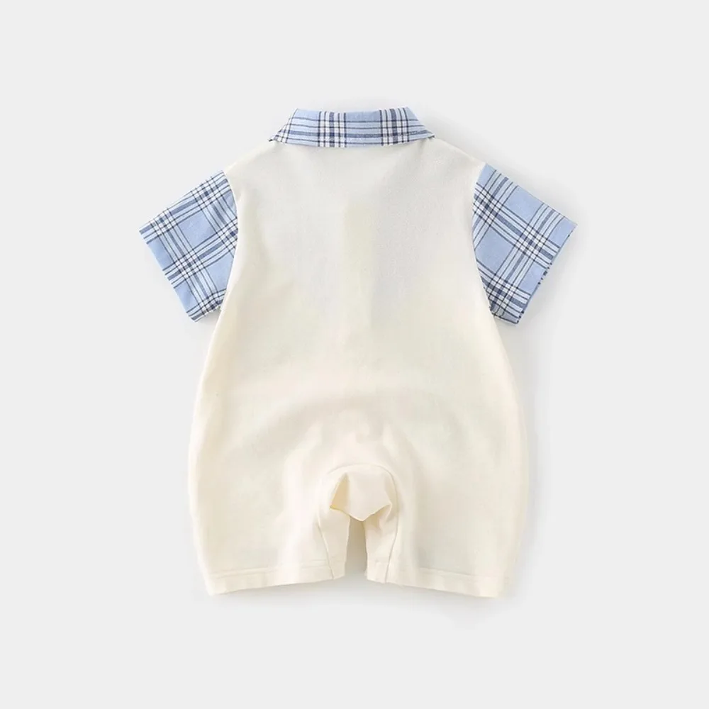 Summer Baby Jumpsuit Short Sleeves Romper Cartoon Design for Boys Bodysuit
