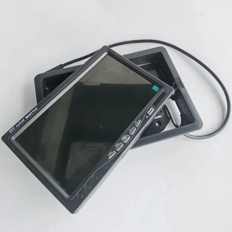 QXNY-شاشة LCD بمسند الرأس ، 7 بوصة ، المقعد الخلفي ، الفيديو ، إطار التثبيت ، مكونات لشاشة مسند رأس السيارات