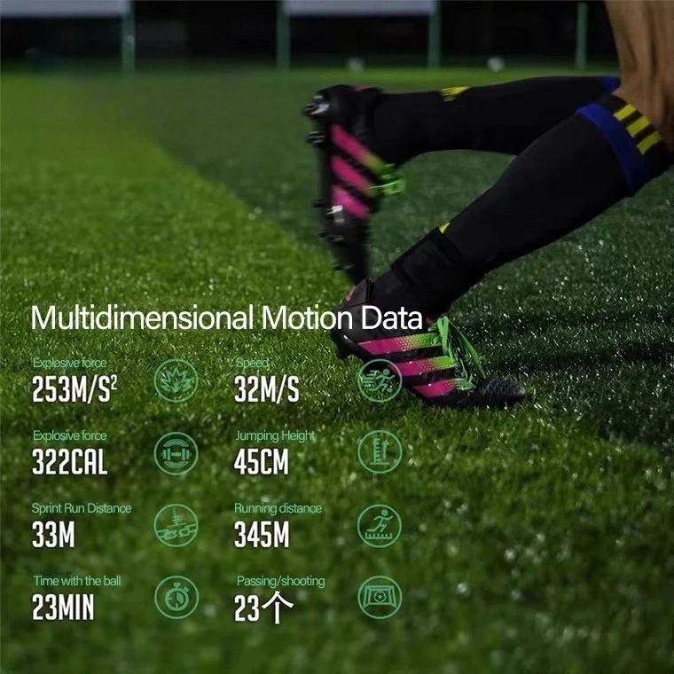 AI Soccer Training Tracker Ergonomic Wearable Equipment For Player Skill & Game Data Analysis