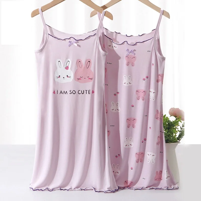 new delivery children clothes baby summer vest pajama Nightdress  soft home clothes  students 110-160 3-11year viscose cartoon