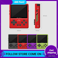 2025 New GKD Pixel2 Handheld Game Console Portable Retro Nostalgia Game Console Arcade Game Full Metal Body Cnc Birthday Gift