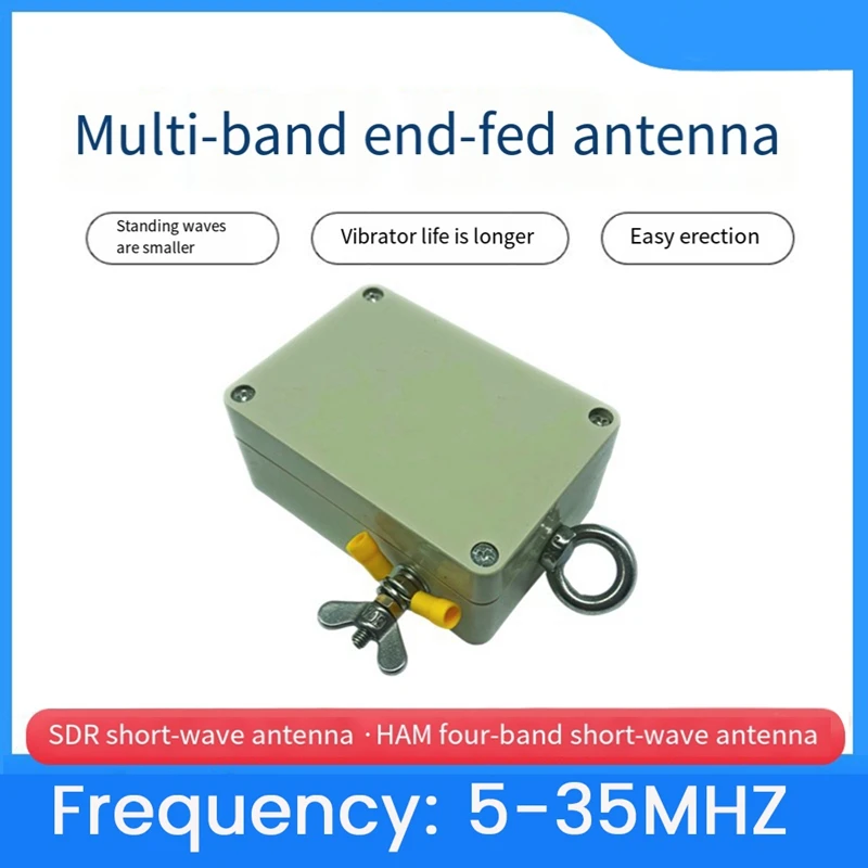 Multi-Function End-Fed Antenna 49:1 Barron Shortwave Antenna Barron Four-Band End-Fed Antenna Barron