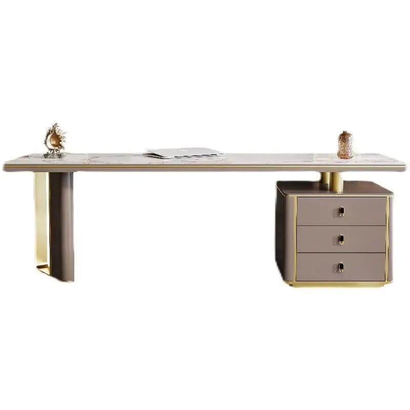 

Slate, desk, light luxury, modern, simple, desk, study, home, computer desk