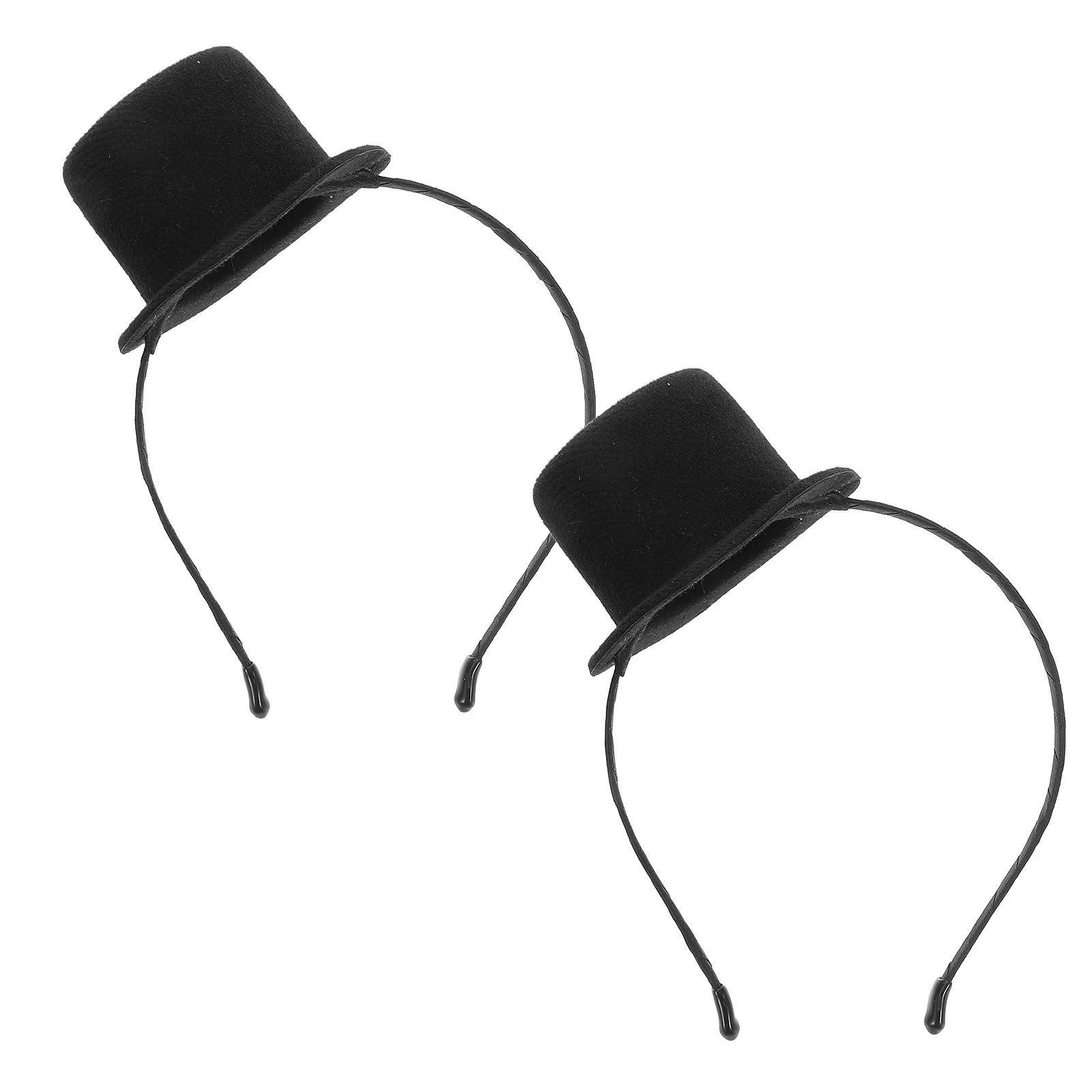

2pcs Mini Top Hat Headband Party Accessory Roaring 20S Victorian Wedding Costume Fascinator Carnival Themed Event Cosplay