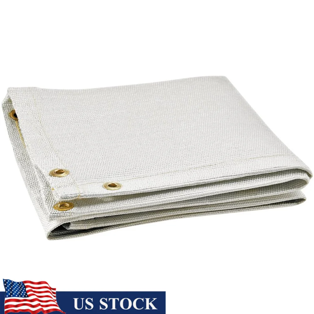 Fiberglass Welding Blanket 10x10 35 oz White Fireproof Spark Protection