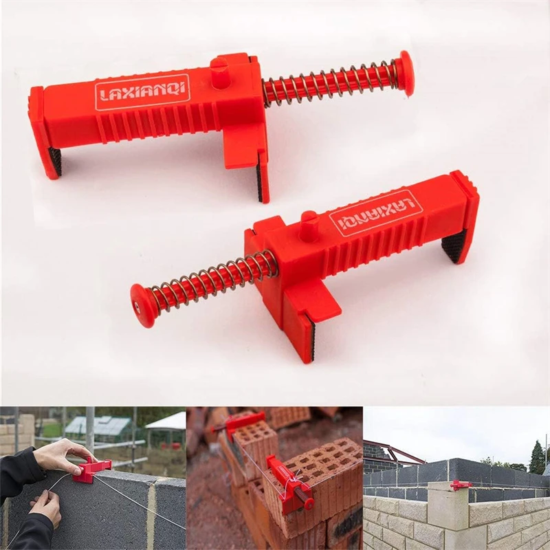 2PCS Bricklaying Wire Drawer Brick Leveling Line Runner Puller Masonry Fixer Practical Measuring Tool Building Construction Site