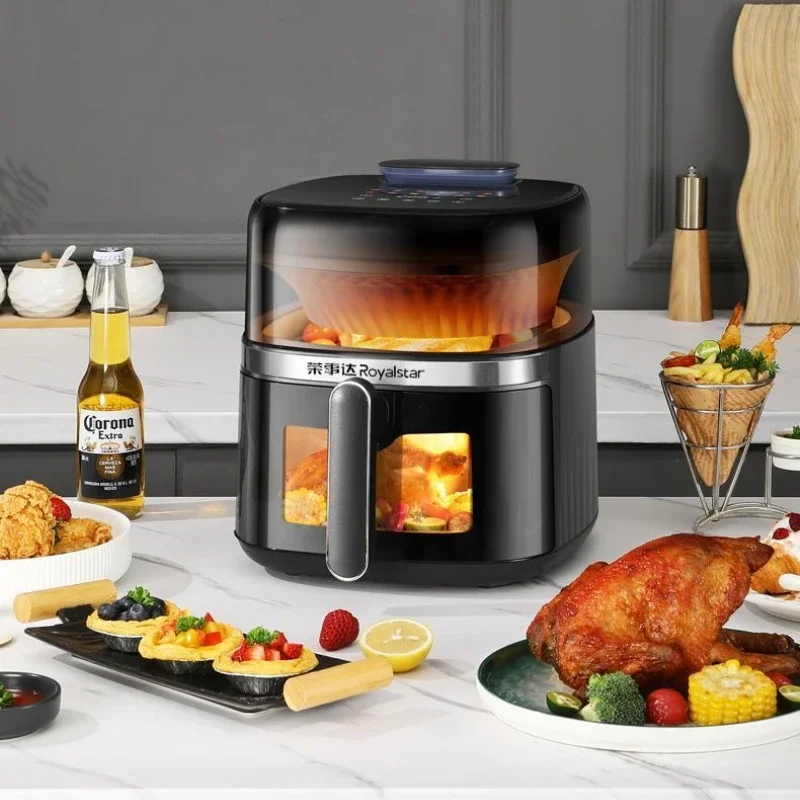 مقلاة هوائية منزلية بدون خبز بخاري قابل للطي، متعددة الوظائف، سعة كبيرة، خبز بخاري الكل في واحد، مقلاة كهربائية جديدة