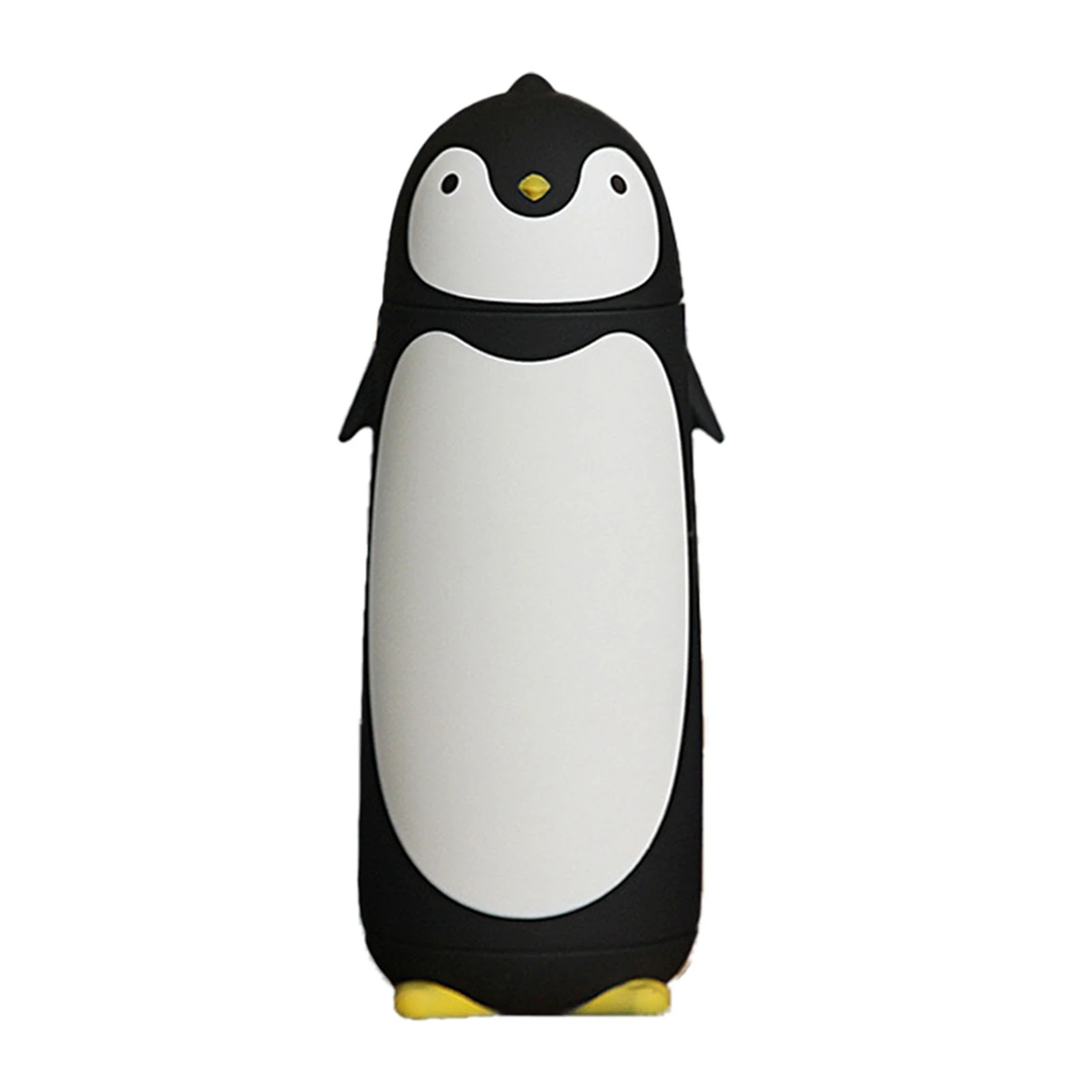 

Water Bottle Penguin Design Heat Insulation 300ml Portable Water Cup for Outdoor Black
