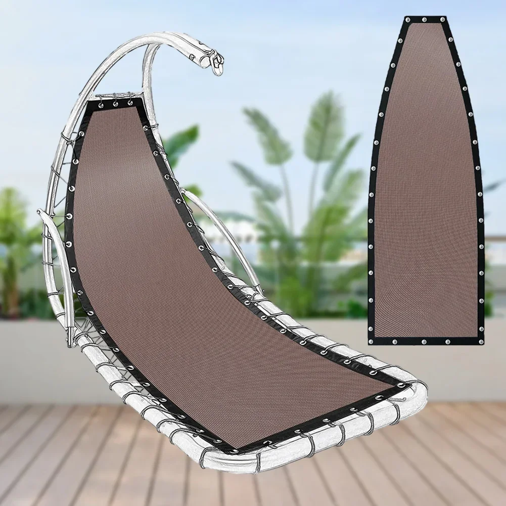 Textilene Hanging Swing Chair Replacement Seat Cloth 64x197x23CM Garden Swing Replacement Seat Cloth Waterproof Dustproof
