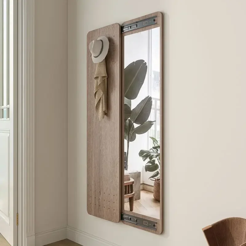 Creativity Hidden Full Body Mirror, Invisible Dressing Mirror, Push Pull Close, Hidden Mirror, Wall Mounted