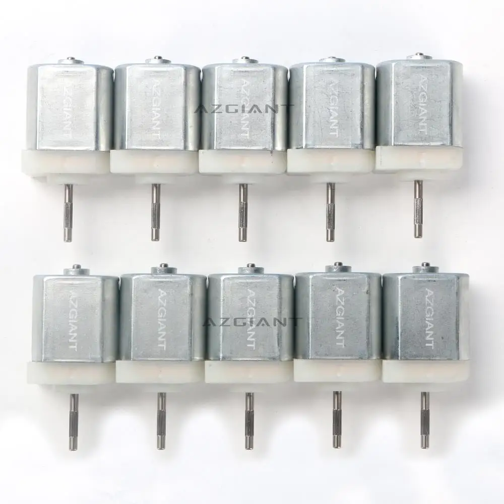 

FC130 Factory Direct DC Motor 12V 0.08A 12000RPM 43mm Shaft Micro Electric High Speed 5 pcs/10 pcs for DIY Hobbies Tools