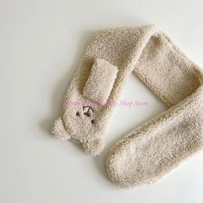

85AE Cosy Neckerchief Autumn Winter Neck Scarf Shower Gifts for 2Y+ Boys and Girls