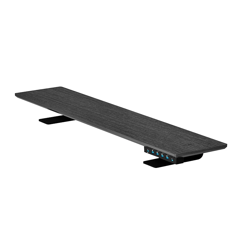 

Single-Layer Solid Wood Desktop Monitor Riser with Charging & Storage Functions Multifunctional Stand for Organizing Items Stock